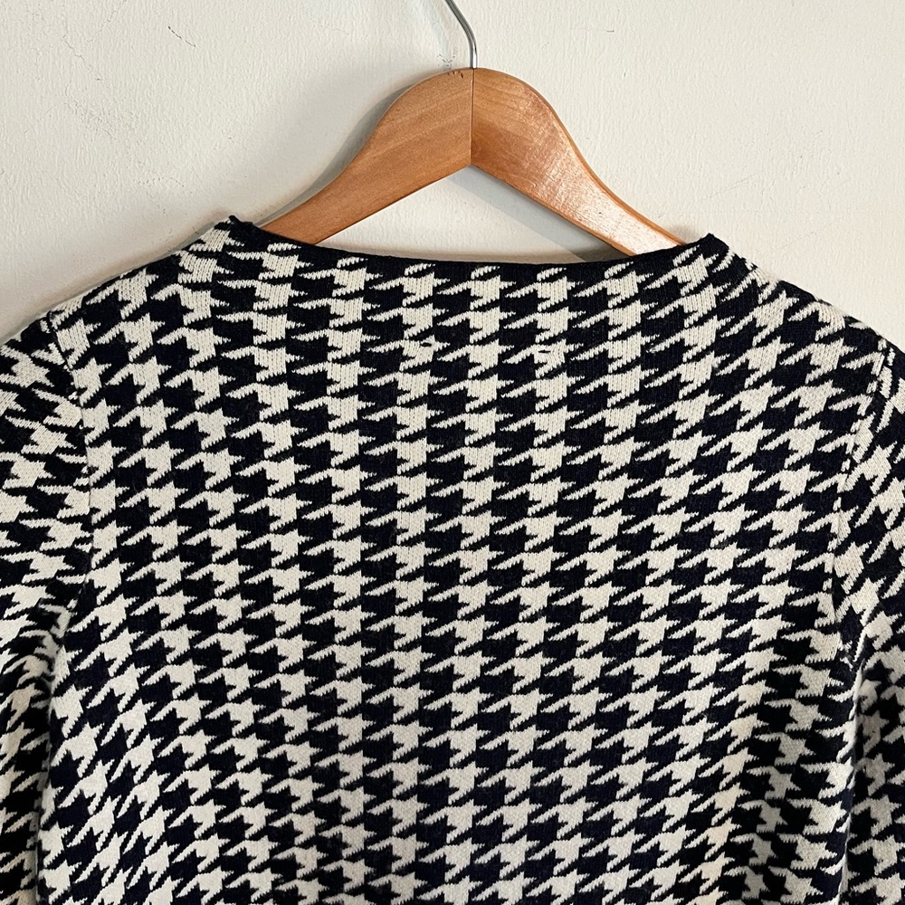 Ann Taylor | Houndstooth Mock Neck Sweater - Picture 11 of 11